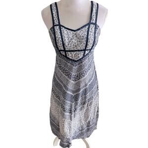 Vintage 1970s Floral Apron Prairie Dress Boho PBJ by Jerrell Small